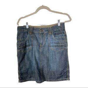 Springfield SPF Europe Women’s Size 10 Blue Denim Pencil Jean Skirt Classic